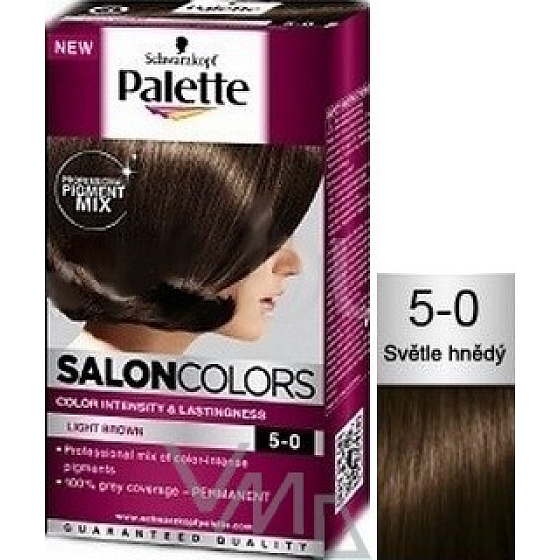 Schwarzkopf Palette Salon Colors Haarfarbe 5-0 Hellbraun