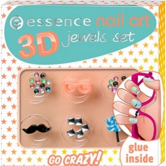 Essence Nail Art 3D Jewels Set Nageldekorset 02 Go Crazy 10 g