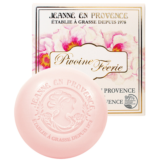 Jeanne en Provence Pivoine Féérie - Pfingstrosenfee feste Toilettenseife 100 g
