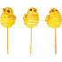 Woll Hühnchen Aussparung 5 cm + Spieße 1 Stück