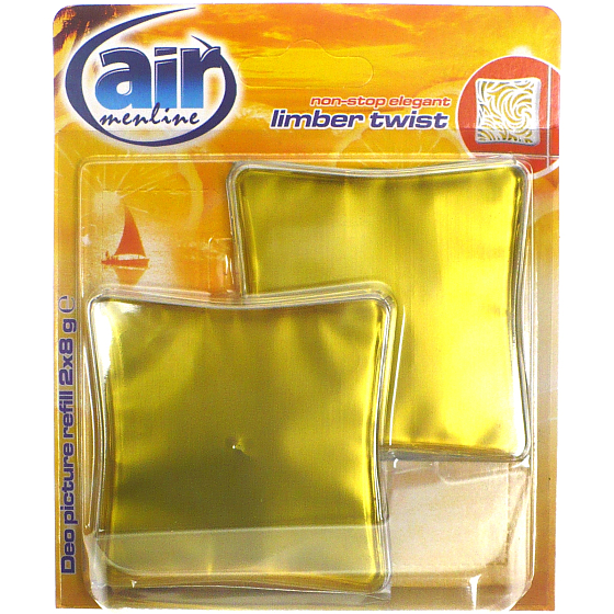 Air Menline Deo Bild Non Stop Elegant Limber Twist Gel Lufterfrischer Nachfüllung 2 x 8 g