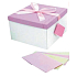 Anděl Faltbare Geschenkbox mit ganzjährig weißem Rosa 22 x 22 x 13 cm