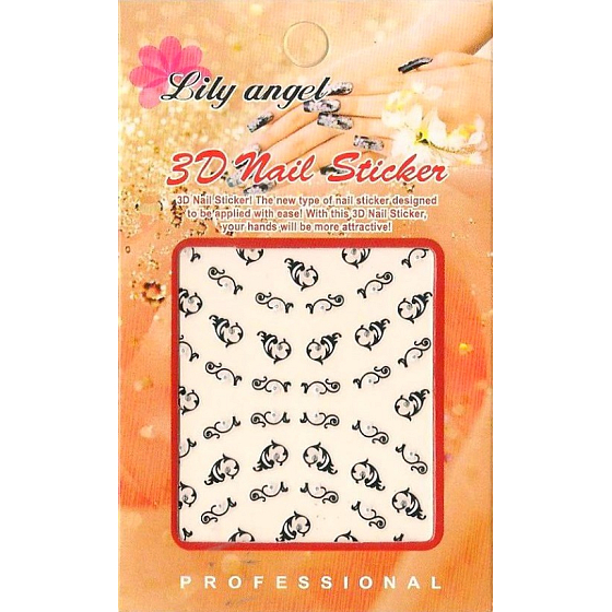 Lily Angel 3D Nagelaufkleber 1 Blatt 10100 B014