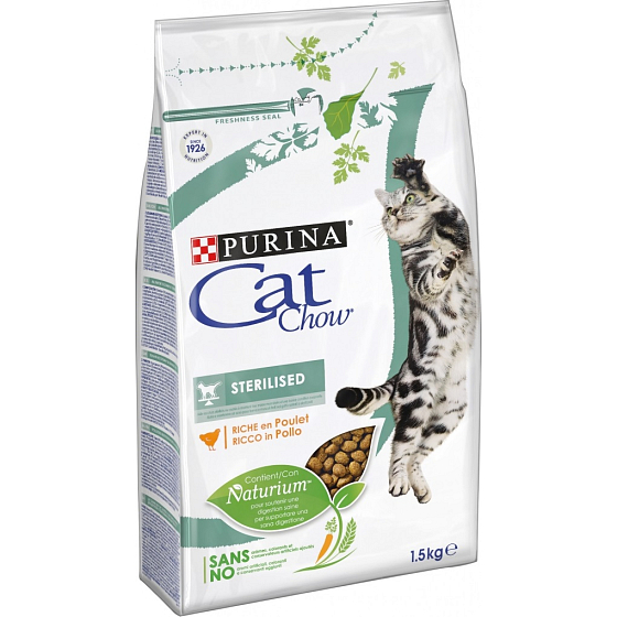 Purina Chow Special Care Sterilisiertes Komplettfutter für kastrierte Katzen 1,5 kg