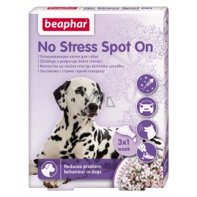 Beaphar No Stress Pipette zur Beruhigung, Beseitigung von Stress, Angst Hund 3 x 0,7 ml