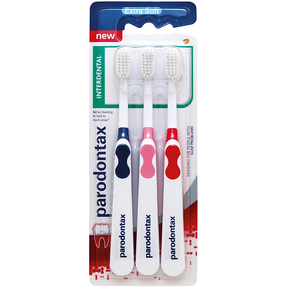 Parodontax Interdental Extra Soft extra weiche Zahnbürste, Triopack
