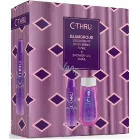 C-Thru Glamouröses Deodorant-Spray für Frauen 150 ml + Duschgel 250 ml, Kosmetikset