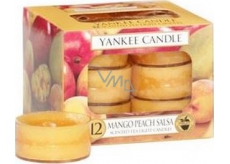 Yankee Candle Mango Pfirsichsalsa - Mango und Pfirsichsalsa duftendes Teelicht 12 x 9,8 g