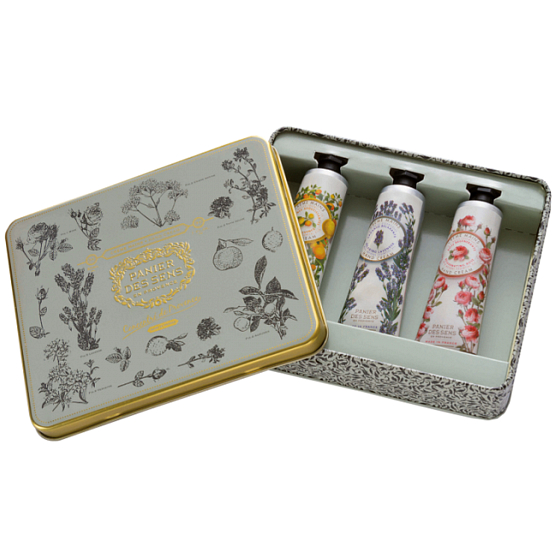 Panier des Sens Lavendel Handcreme 30 ml + Provence Handcreme 30 ml + Rose Handcreme 30 ml, Kosmetikset