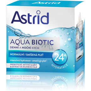 Astrid Aqua Biotic Tages- und Nachtcreme für normale und Mischhaut, 50 ml