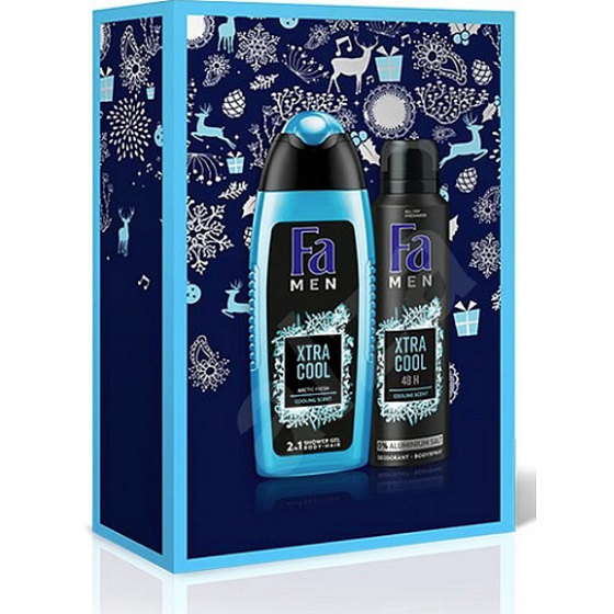 Fa Men Xtra Cool Duschgel 250 ml + Deodorant Spray 150 ml, Kosmetikset