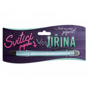 Nekupto Glühender Stift mit dem Namen Jiřina, Touch Tool Controller 15 cm