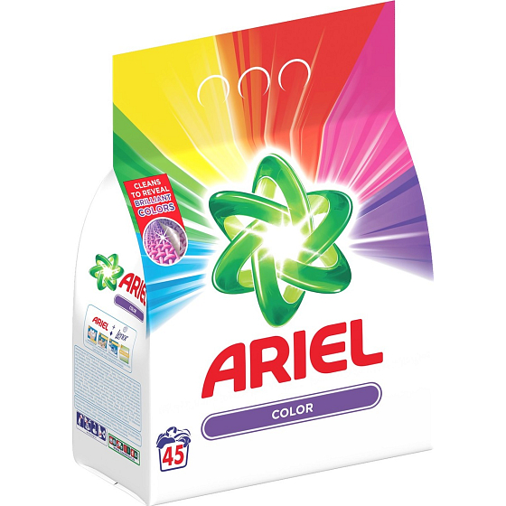 Ariel Color Waschpulver für farbige Wäsche 45 Dosen 3,375 kg