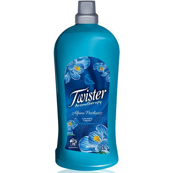 Twister Alpine Freshness - Weichspüler aus alpiner Frische zum Weichmachen und Riechen von Wäsche 70 Dosen 2 l
