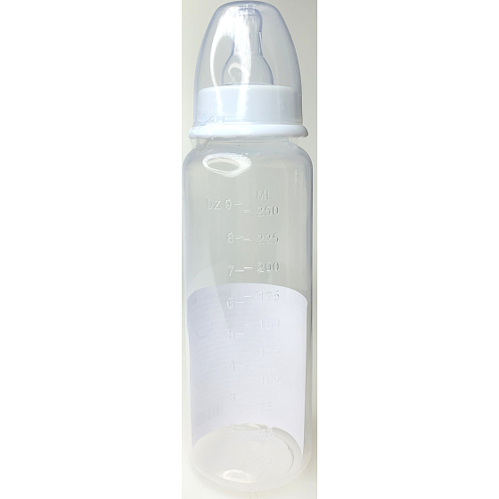 Erste Schritte Transparente 0+ Babyflasche Weiß 250 ml
