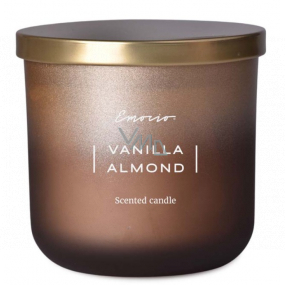 Emocio Vanilla Almond - Vanille- und Mandelduftkerze Glas mit Zinndeckel 100 x 100 mm