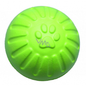 B&F Schaumstoff Interaktiver Ball für Hunde groß gelb 9 cm
