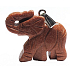 Goldstein Gold Elefant Anhänger handgeschliffene Figur 3,5 cm, Stein des Anstoßes