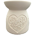 Albi Aromalampa weiß Herz 11 cm