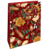 Nekupto Geschenkpapiertüte 14 x 11 x 6,5 cm Weihnachten Zimt, Orange, Apfel