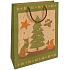 Nekupto Geschenk Kraftbeutel 28 x 37 cm Weihnachtsbaum mit Tieren
