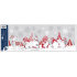 Fensterfolie Weihnachtselfen mit Glitzer 21 x 59,5 cm