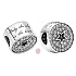 Charme Sterling Silber 925 Herzlichen Glückwunsch mit Stern, Stopper, Clip Perle auf Jubiläum Armband