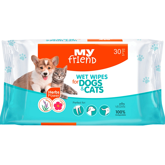 My Friend Feuchttücher für Hunde und Katzen 30 Stück