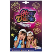 Grafix Girls Glow in the Dark Tattoo für Mädchen 2 Blatt 24 x 15 cm, ab 7 Jahren