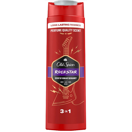 Old Spice Rockstar 3in1 Duschgel und Shampoo für Männer 400 ml
