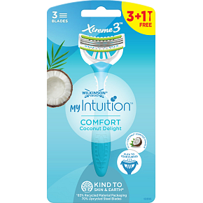 Wilkinson Sword Xtreme3 Damenrasierer Comfort Coconut Delight, 3 Klingen, 4 Stück
