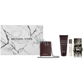 Michael Kors Pour Homme Absolu parfémovaná voda 100 ml + sprchový gel 100 ml + cestovní sprej 10 ml + peněženka, dárková sada pro muže