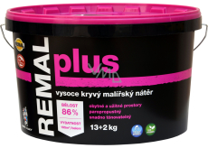 REMAL Plus vysoce kryvá barva na zeď, 13+2 kg