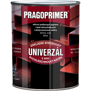 Pragoprimer Universell S2035 Grundierung für Metall, 0840 rotbraun, 600 ml