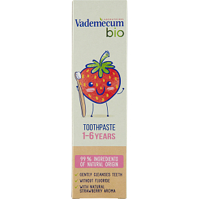 Vademecum Bio Zahnpasta für Kinder im Alter von 1-6 Jahren, 50 ml Vademecum Bio Zahnpasta für Kinder im Alter von 1-6 Jahren, 50 ml
