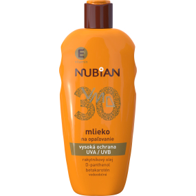 Nubian OF 30 mléko na opalování, 200 ml
