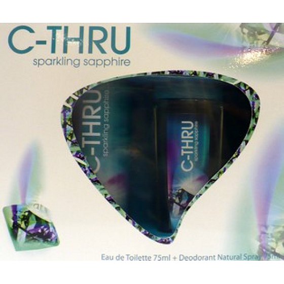 C-Thru Sparkling Sapphire Eau de Toilette 75 ml + Deodorantglas 75 ml, Geschenkset