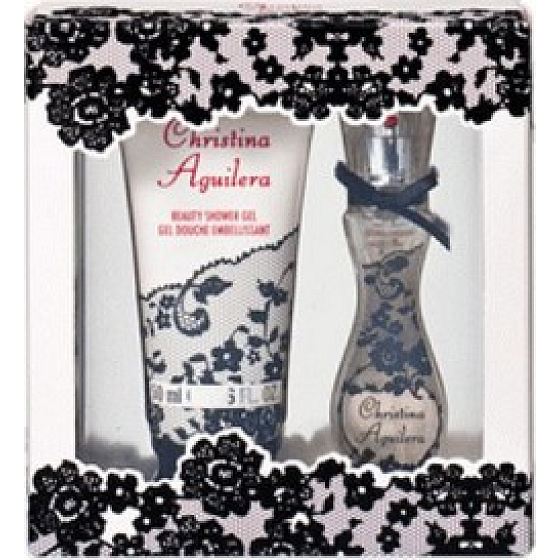 Christina Aguilera Signature parfümiertes Wasser für Frauen 15 ml + Duschgel 50 ml, Geschenkset