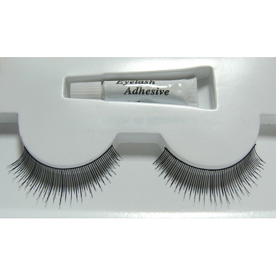 EyelaShes Falsche Wimpern mit Kleber 05 schwarz 1 Paar