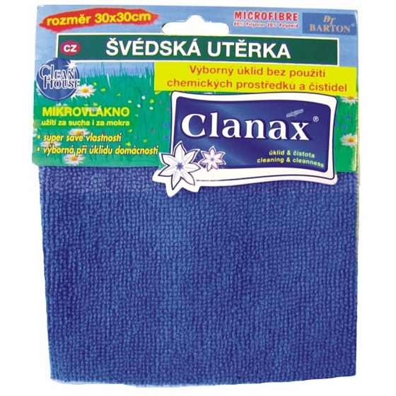 Clanax Schwedisches Mikrofasertuch 30 x 30 cm, 205 g 1 Stück