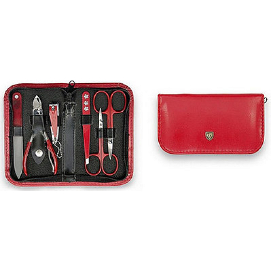 Kellermann 3 Schwerter Luxus Maniküre 6 Stück Rot BL 7831 FN