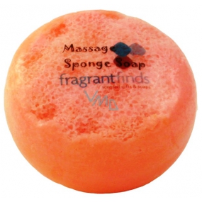 Duftende Dupe Woman Glycerin-Massageseife mit einem Schwamm, gefüllt mit dem Duft von Joop Woman Parfüm in orange-pink 200 g