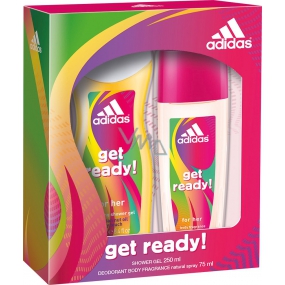 Adidas machen Sie sich bereit! für Sie Eau de Parfum 75 ml + 250 ml Duschgel, Kosmetikset 2016