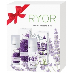 Ryor Aknestop Akne- und fettige Hautcreme mit Phytosfingosin und Iris 50 ml + matte Creme mit Pudereffekt 50 ml, Kosmetikset
