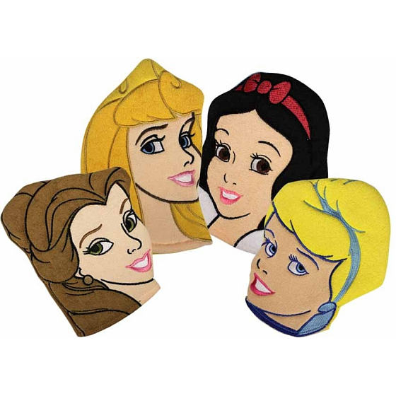 Disney Princess Prinzessin Waschlappen für Kinder 18 cm x 19,5 cm x 10 cm 1 Stück