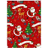 Ditipo Geschenkpapier 70 x 200 cm Weihnachten Luxus rot Frohe Weihnachten