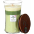 WoodWick Trilogy Garden Oasis - Duftkerze für Gartenoasen mit Holzdocht und Deckelglas groß 609,5 g