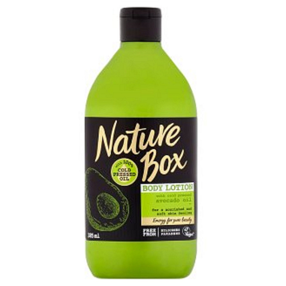 Nature Box Avocado Regenerierende Körperlotion mit 100% kaltgepresstem Öl, geeignet für Veganer 385 ml