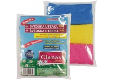 Clanax Sonic schwedisches Mikrofasertuch 30 x 30 cm 180 g / m2 3 Stück