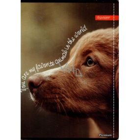 Ditipo Notebook Premium Collection A5 gefütterter Hund 14,5 x 20,5 cm 3415007